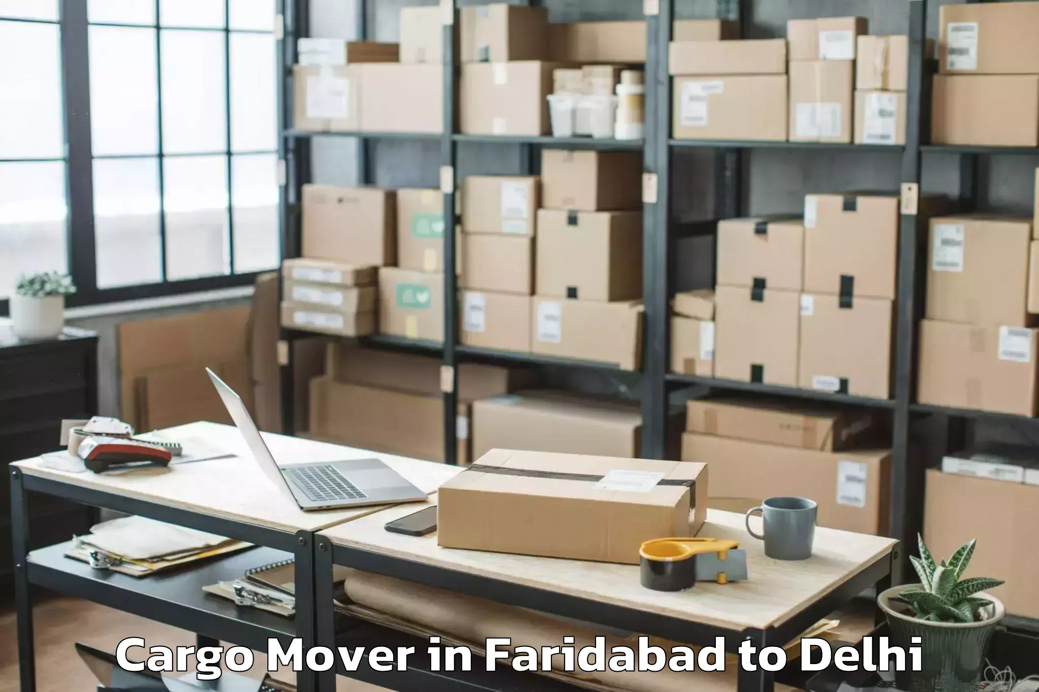 Book Faridabad to Chanakya Puri Cargo Mover